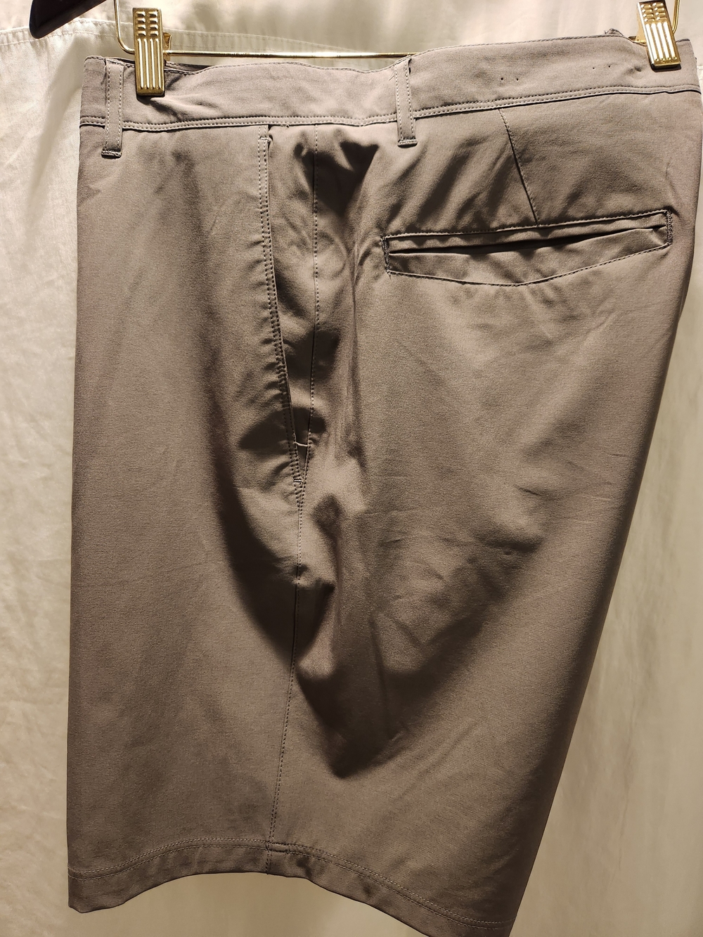 Kenneth Cole Grey Flat-Front Men's Shorts